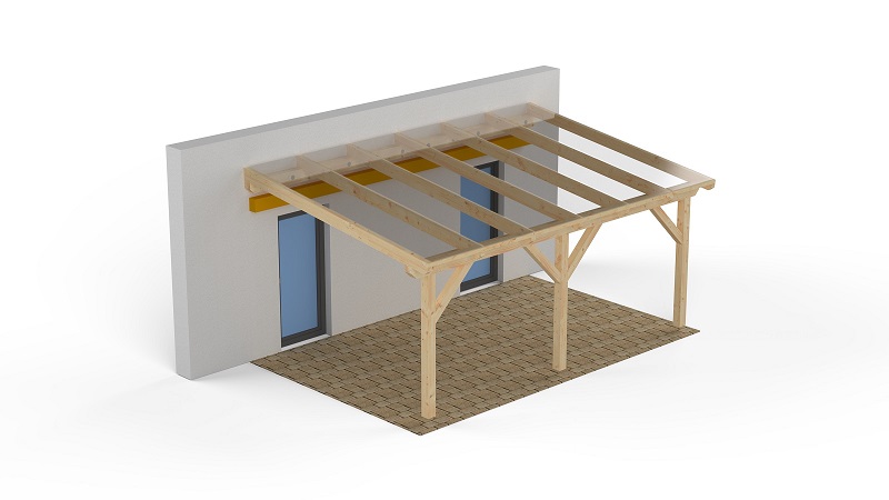 Planung Holz-Terrassendach in Magdeburg 2